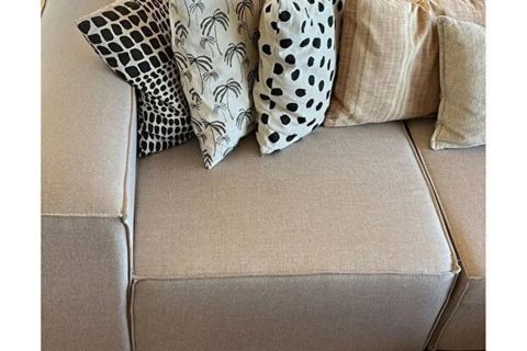 LENA KETEN MODÜLER KÖŞE KOLTUK, BEJ