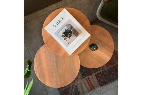 ZİGON MANTAR SEHPA MUSHROOM, ÜÇLÜ, KAYIN