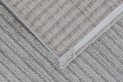 KANYON BUKLELİ MAKİNA HALISI, GRİ, 120X180, 4908E