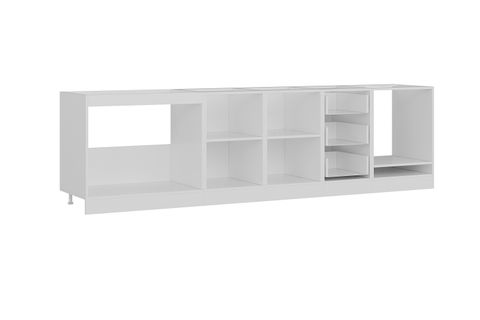 MİNAR 295 CM MUTFAK DOLABI BEYAZ DORE 295-D6-ALT MODÜL