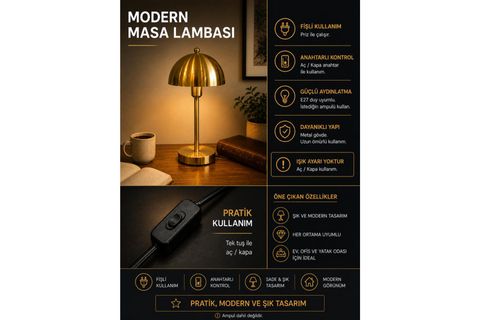 YENİ LUNGO ESKİTME MASA LAMBASI