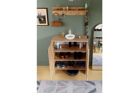 KABİ İKİ KAPAKLI ÇOK AMAÇLI DOLAP, ÇAM