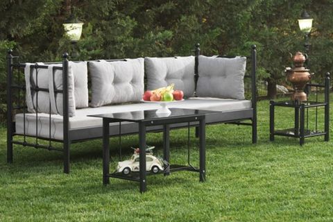 LALAS METAL SOFA SEDİR SİYAH 70X200CM
