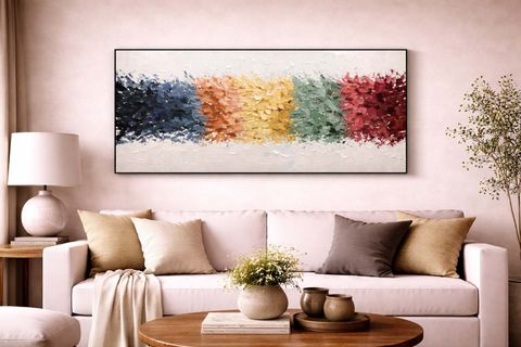 RENGARENK SOYUT ÇALIŞMASI 2 ORİJİNAL YAĞLI BOYA TABLO