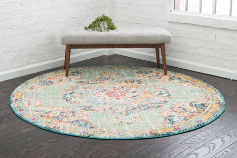 ANGORAHOME SPRİNG MAKİNE HALISI SP1001, YUVARLAK, 120X120