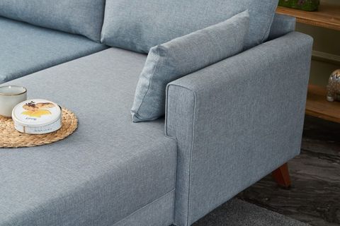 BELLA SOFT KÖŞE KOLTUK, MAVİ