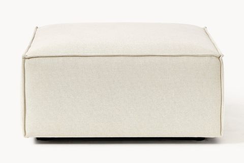 LENA KETEN PUF, KIRIK BEYAZ