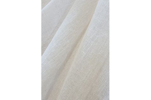 BELLE COSE DÜZ DİKİM KETEN GÖRÜNÜMLÜ HAZIR TÜL PERDE KIRIK BEYAZ 350X260