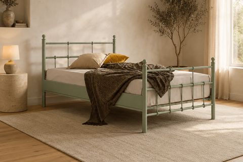 UNİMET LALAS METAL KARYOLA, YEŞİL, 90X200