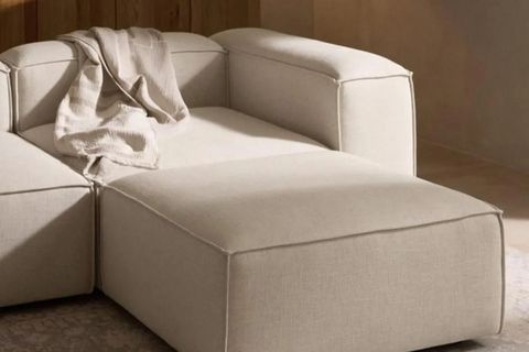 LENA KETEN MODÜLER KÖŞE KOLTUK, KIRIK BEYAZ