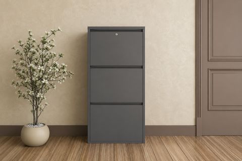 FLEX ÜÇLÜ KİLİTLENEBİLİR METAL AYAKKABILIK, ANTRASİT