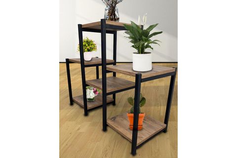 LAVANTA ÇİÇEKLİK SAKSI STANDI, 6 RAFLI