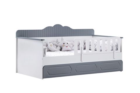 FLOWER YAVRULU MONTESSORİ KARYOLA, GRİ