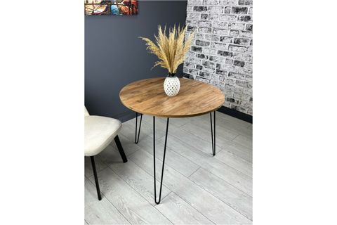 RELAX CEVİZ YUVARLAK MUTFAK MASASI 80 CM