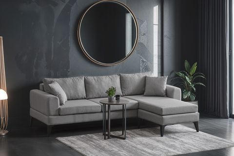 LİNO MODÜLER KÖŞE KOLTUK, AÇIK GRİ