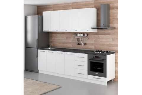 MİNAR ASSOS 265 CM MUTFAK DOLABI BEYAZ 265-B3