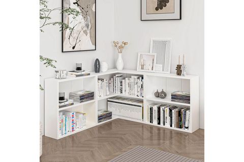 ADEL KÖŞE KİTAPLIK, BEYAZ, SET 1