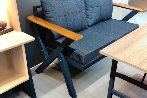 MİLAS BAHÇE BALKON TAKIMI, İKİLİ KOLTUK, ANTRASİT