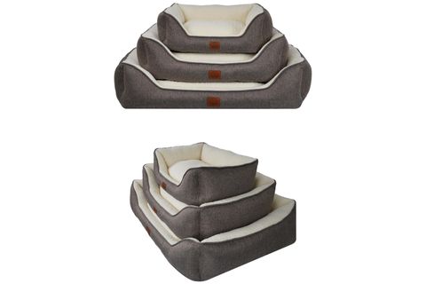 ZEUS KÖPEK YATAĞI KAHVE EKRU XL BEDEN 75X95X22
