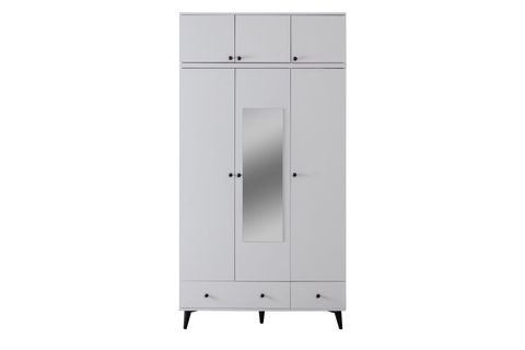 BİANCA AYNALI GARDIROP VE YÜKLÜK, 3 KAPAKLI