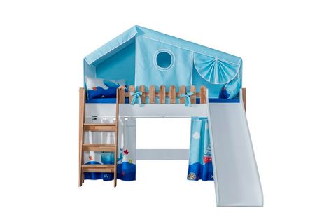 MY HOUSE MONTESSORİ EV ÇATILI  KAYKAYLI OYUN EVİ, MAVİ