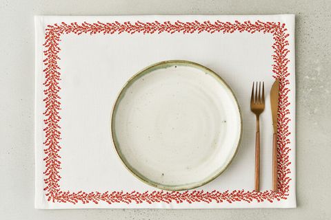 KOKİNA ŞERİDİ PAMUKLU DÖRT ADET AMERİKAN SERVİSİ