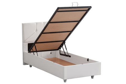 WİCK BAZA BAŞLIK VE YATAK SETİ, BEYAZ 180X200