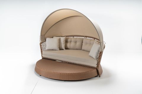 DAYBED ÜÇLÜ BAHÇE KOLTUĞU, KREM