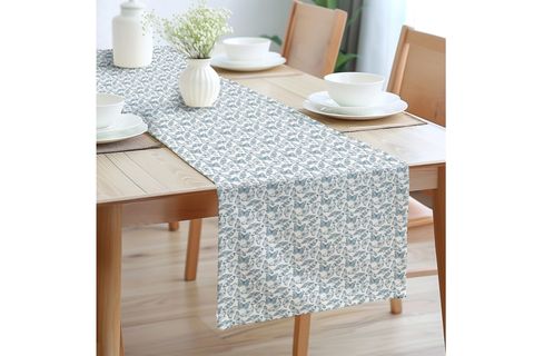 VİNTAGE KELEBEK PAMUKLU MASA RUNNER, 0080 50X150