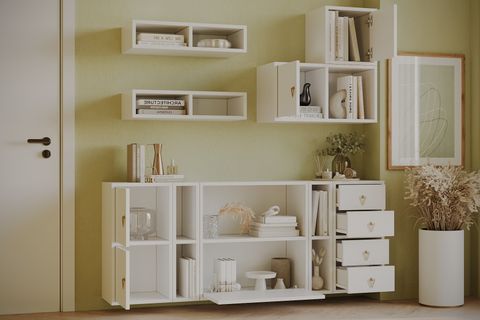 BK ÇOK AMAÇLI DOLAP, 4 KAPAK 1 DÜŞER KAPAKLI, KBR