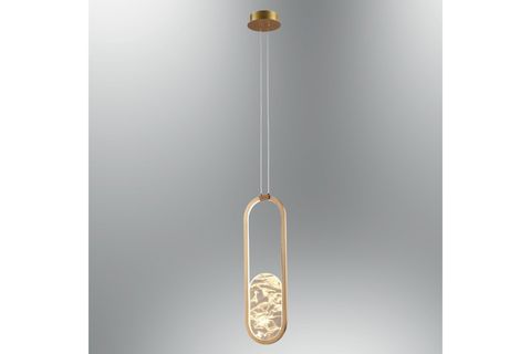 ÖZCAN AYDINLATMA ALABASTER TEKLİ SARKIT 50*20 SARI, 2869-1-03