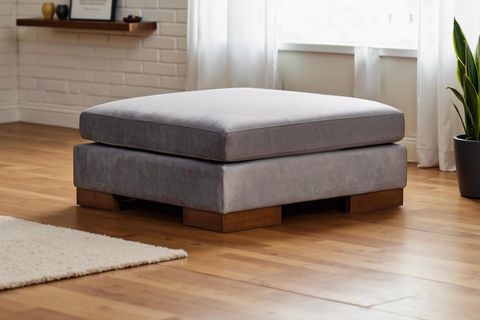 TULİP PUF, KOYU GRİ