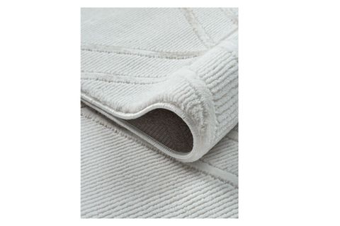 BAMBU DOKULU MODERN SIK DOKUMA MAKİNE HALISI, BEJ, 100X400, Y00595A