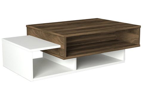 DEKORİSTER TAB ORTA SEHPA, BEYAZ CEVİZ