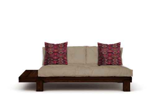 WOODESK ARİN MASİF AHŞAP SEDİR, CEVİZ-CAMEL RENK