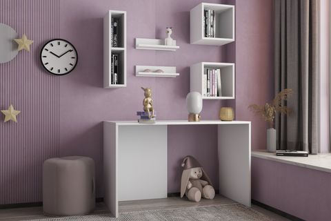 MODÜLER ÇALIŞMA MASASI, DUVAR RAF SETİ