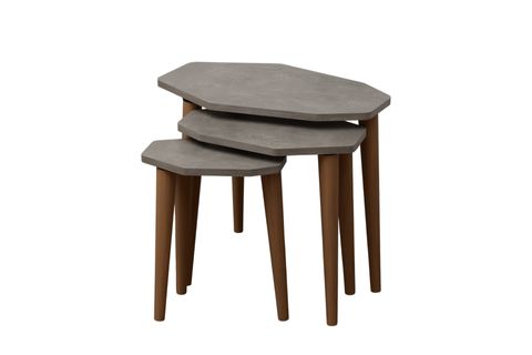 POLİ ZİGON SEHPA, BETON DESEN