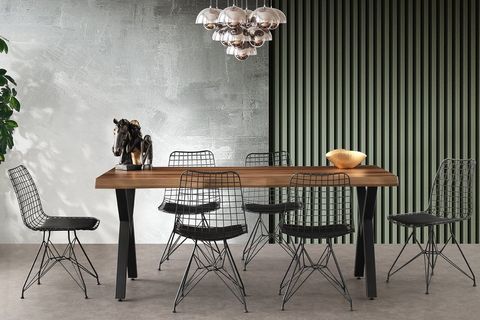 CAKARTA MASA, CEVİZ SİYAH, 180X80