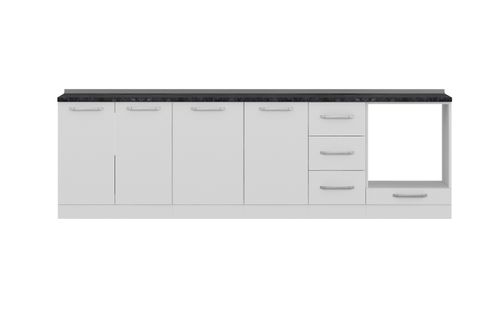 MİNAR 275 CM MUTFAK DOLABI BEYAZ 275-B3-ALT MODÜL