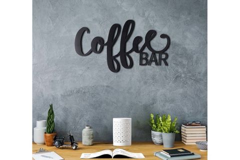 COFFEE BAR METAL DUVAR YAZISI