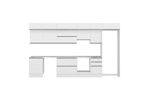 ALVİNKA 400X240 CM MUTFAK DOLABI, MB E90S60S50 1 BEYAZ SUNTALAM