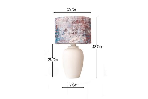 AZURA HANDMADE DEKORATİF SERAMİK ABAJUR