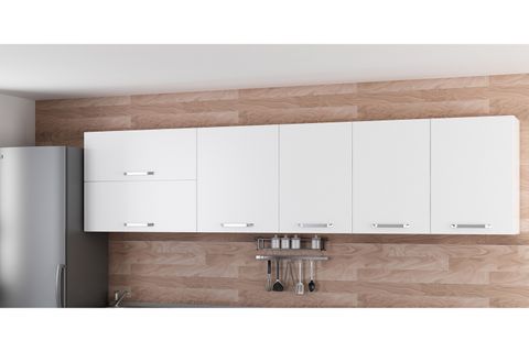 MİNAR 300 CM MUTFAK DOLABI BEYAZ 300-B1-ÜST MODÜL