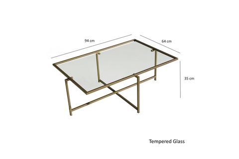 NEOSTİLL SUN ORTA SEHPA, GOLD