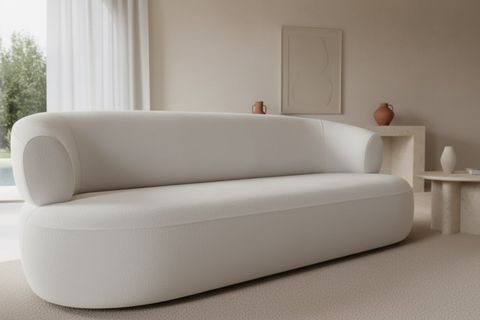 TURİN ÜÇLÜ KOLTUK, BEYAZ