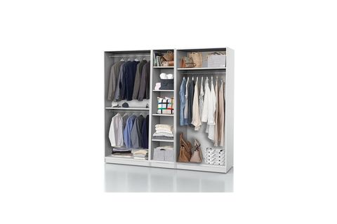 DEKOREX GARDIROP, BEYAZ, 5 KAPAKLI, MNT511