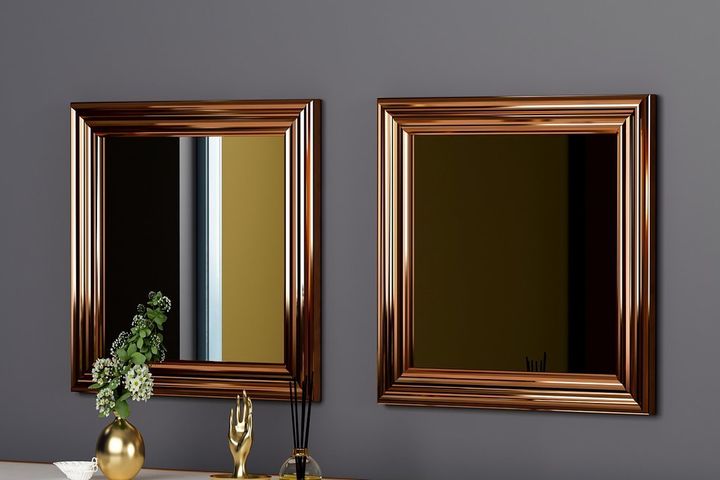 Mone Spiegelset, 2 Stuks, Brons