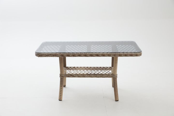 Pirus Rattan 3+1+1 Tuinloungeset, Beige