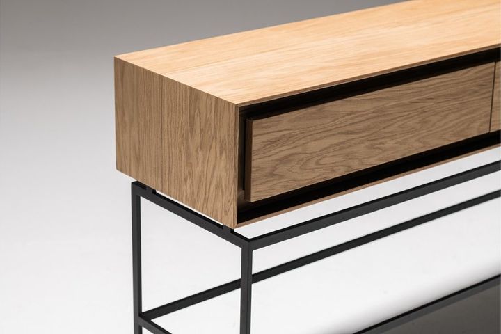 Palazzo Console Table, Oak