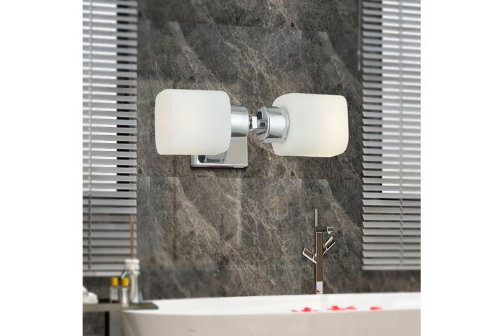 Apliqa Armin Wandlamp met 2 Lampjes, Chroom